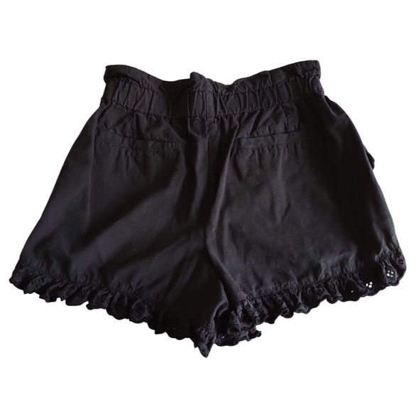 Sea New York Size 8 Kiara Light Black High Rise 100% Cotton Eyelet Shorts - Picture 3 of 16